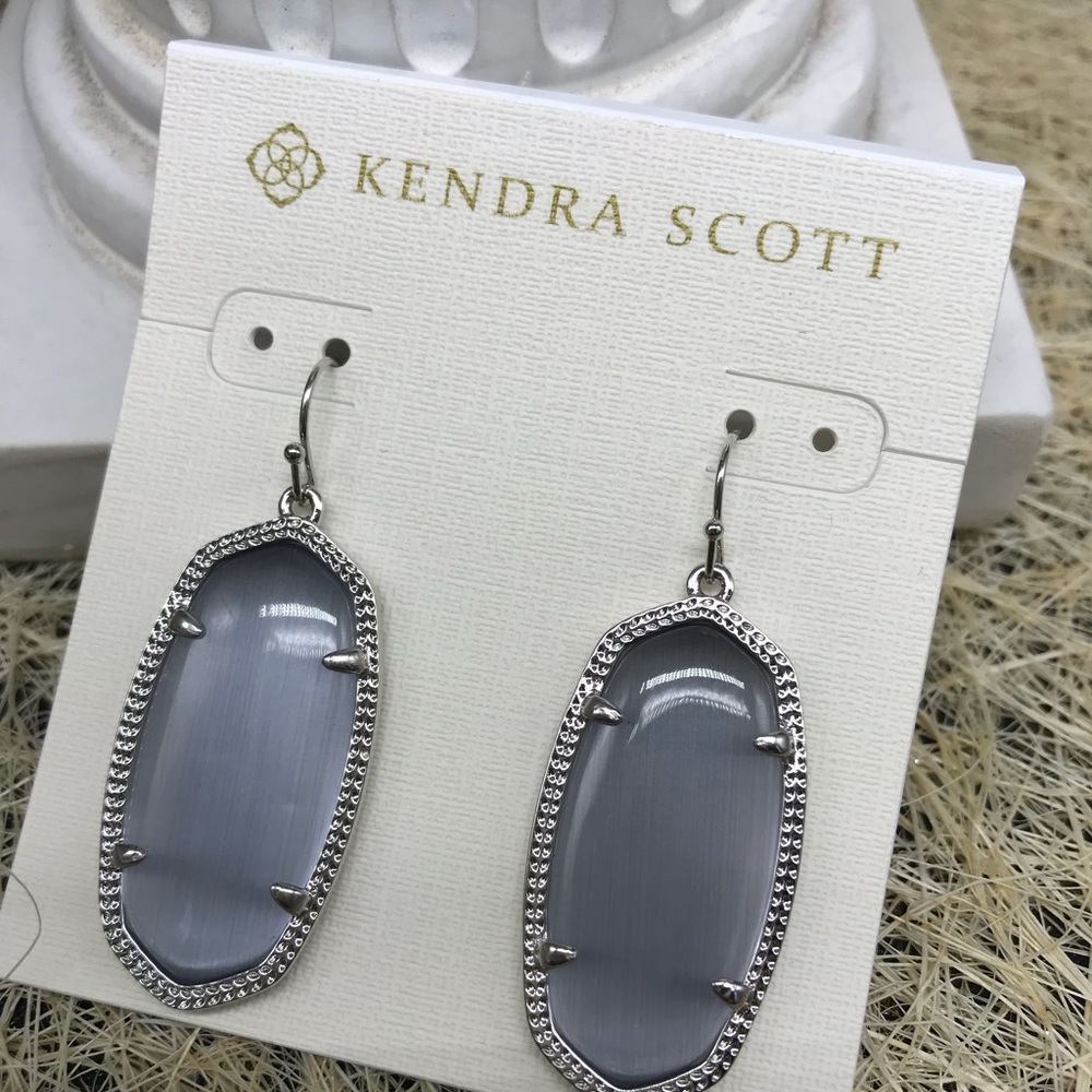 Kendra Scott Elle Slate drop earring Silver Tone